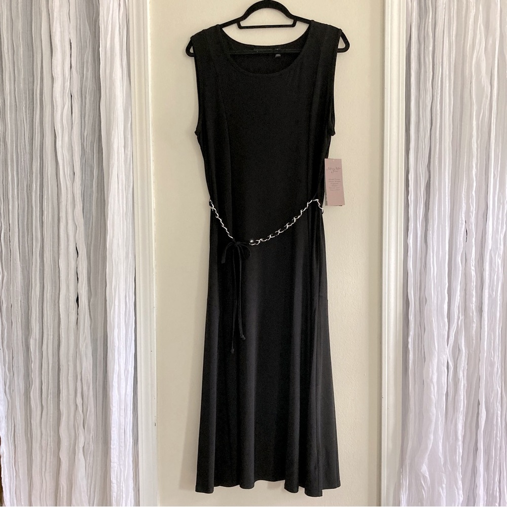 Nina Leonard Jersey Midi Dress